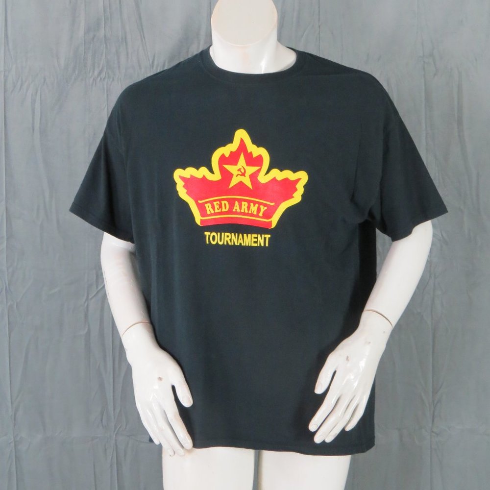 Local Hockey Tournament Shirt - Read Army Tournment - Communist Graphic -Mens XL